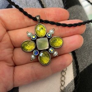 Lia Sophia Green Topaz Necklace